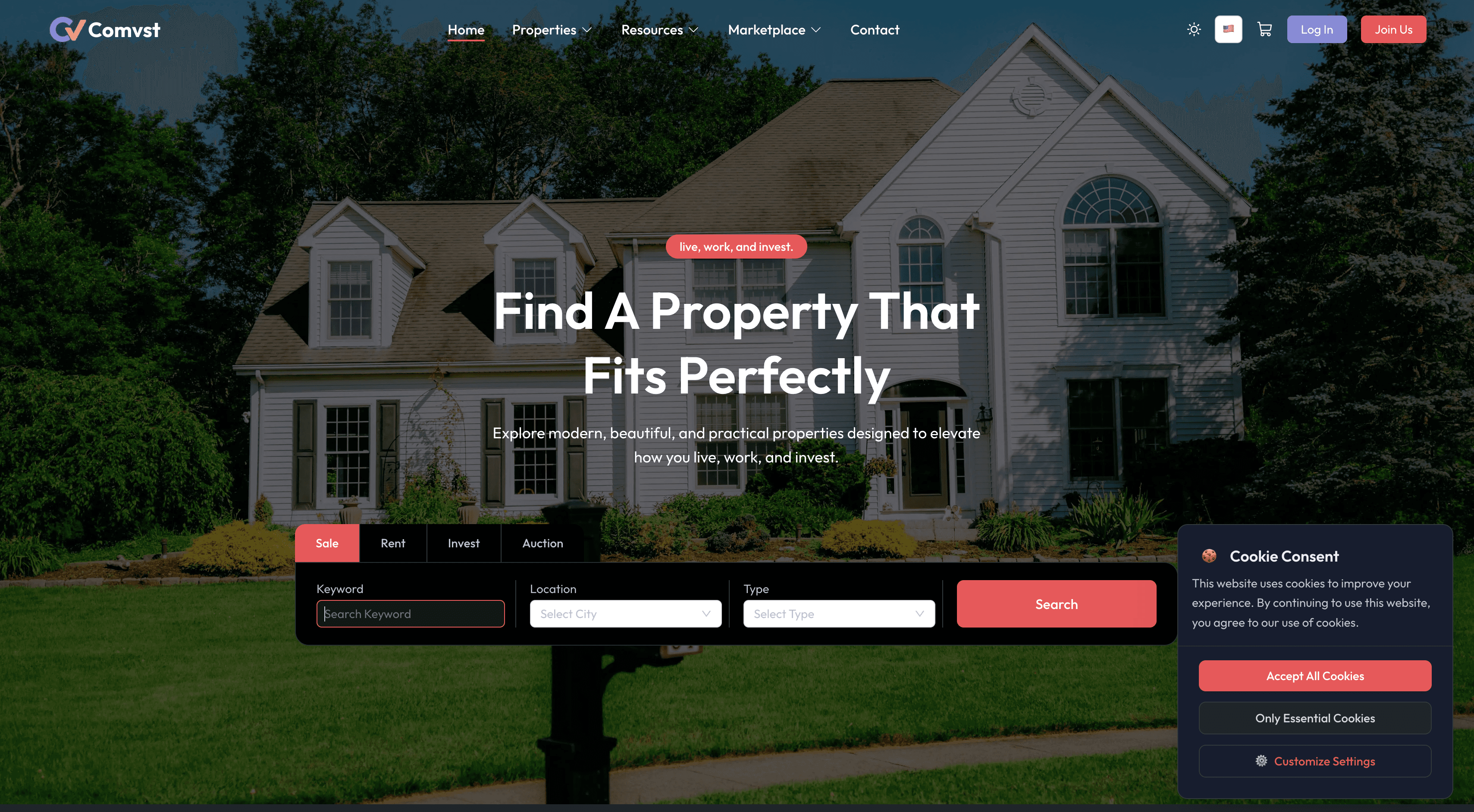 COMVST - Real Estate & Property Services Marketplace